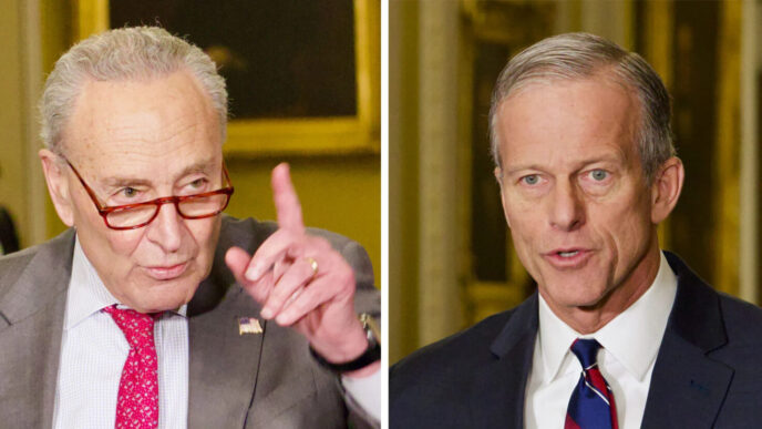 Sen. Majority Leader Chuck Schumer, D-N.Y., listens during a news conference after a policy luncheon on Capitol Hill Tuesday, Dec. 3, 2024, in Washington. (AP Photo/Mariam Zuhaib)