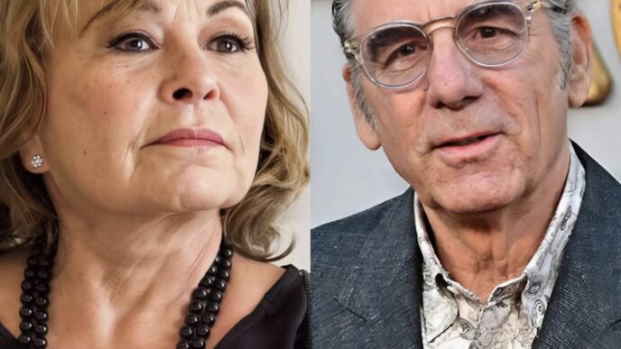 Roseanne Barr & Michael Richards. Credit: Alberto Rodriguez/Variety via Getty